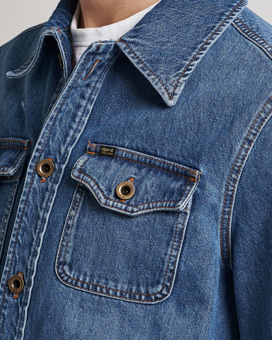 Men | Coats & Jackets | Tiger of Sweden | Get Denim Jacket Medium Blue