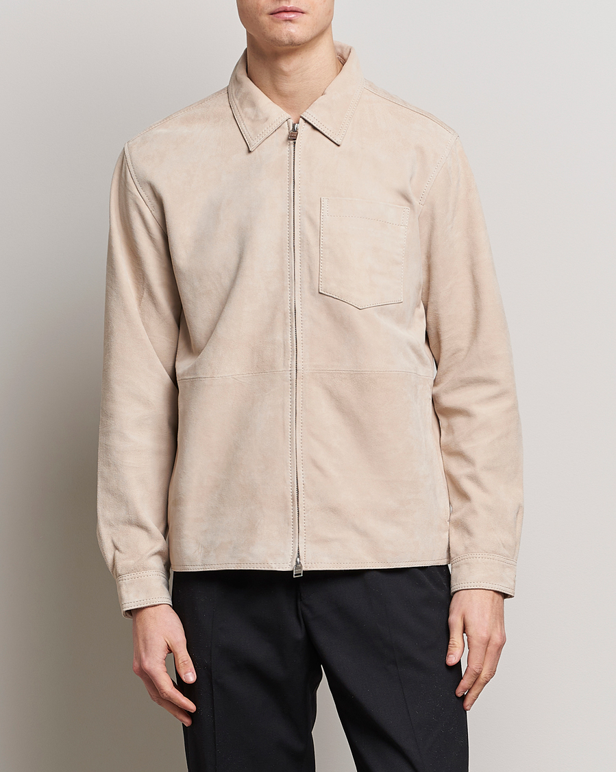 Men | Coats & Jackets | Tiger of Sweden | Lawson Suede Jacket Light Iory