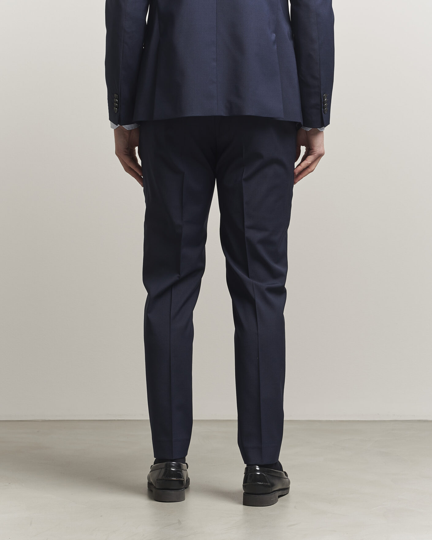 Men | Trousers | Tiger of Sweden | Tenuta Wool Travel Suit Trousers Royal Blue