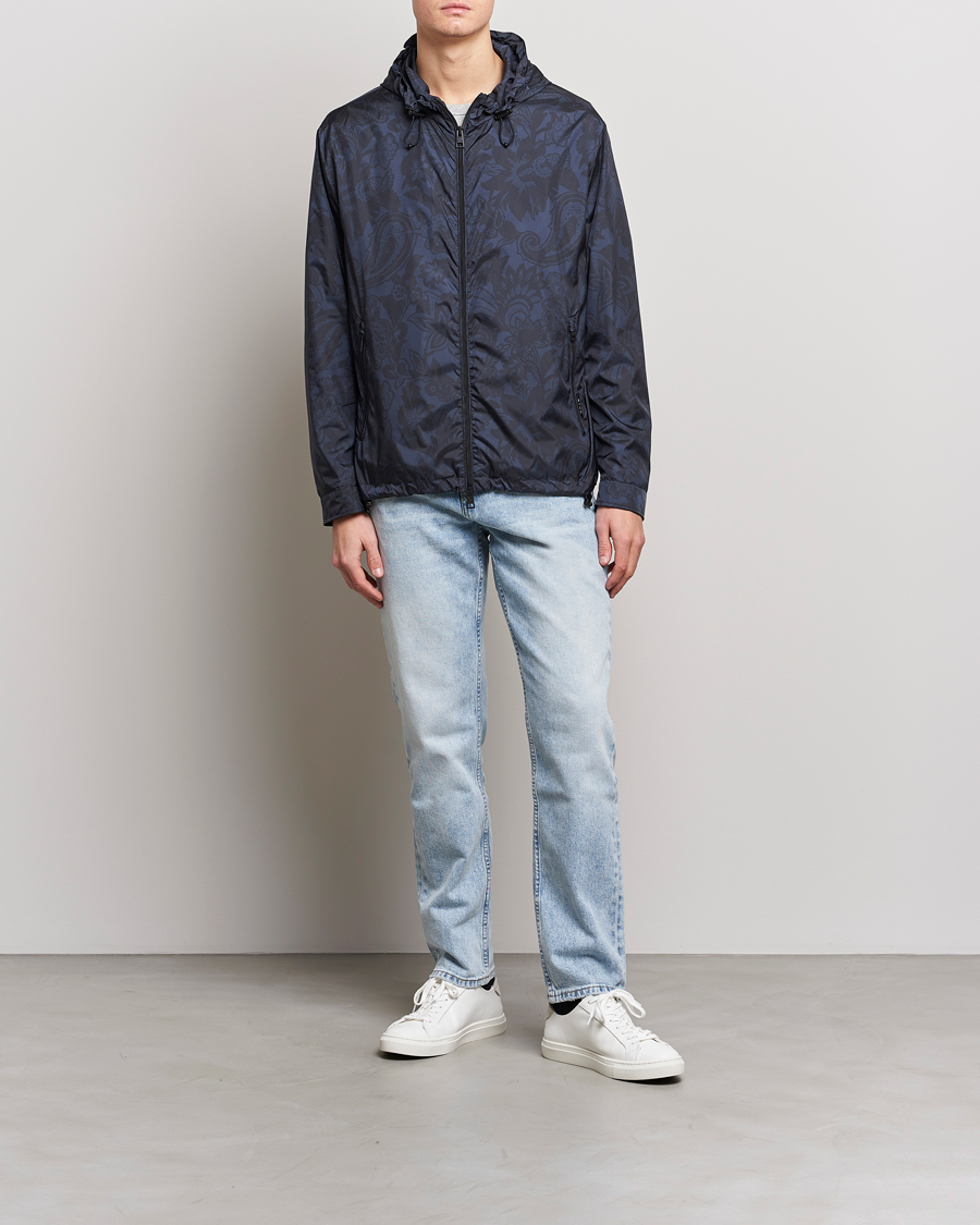 Men | Coats & Jackets | Etro | Packable Nylon Bomber Navy