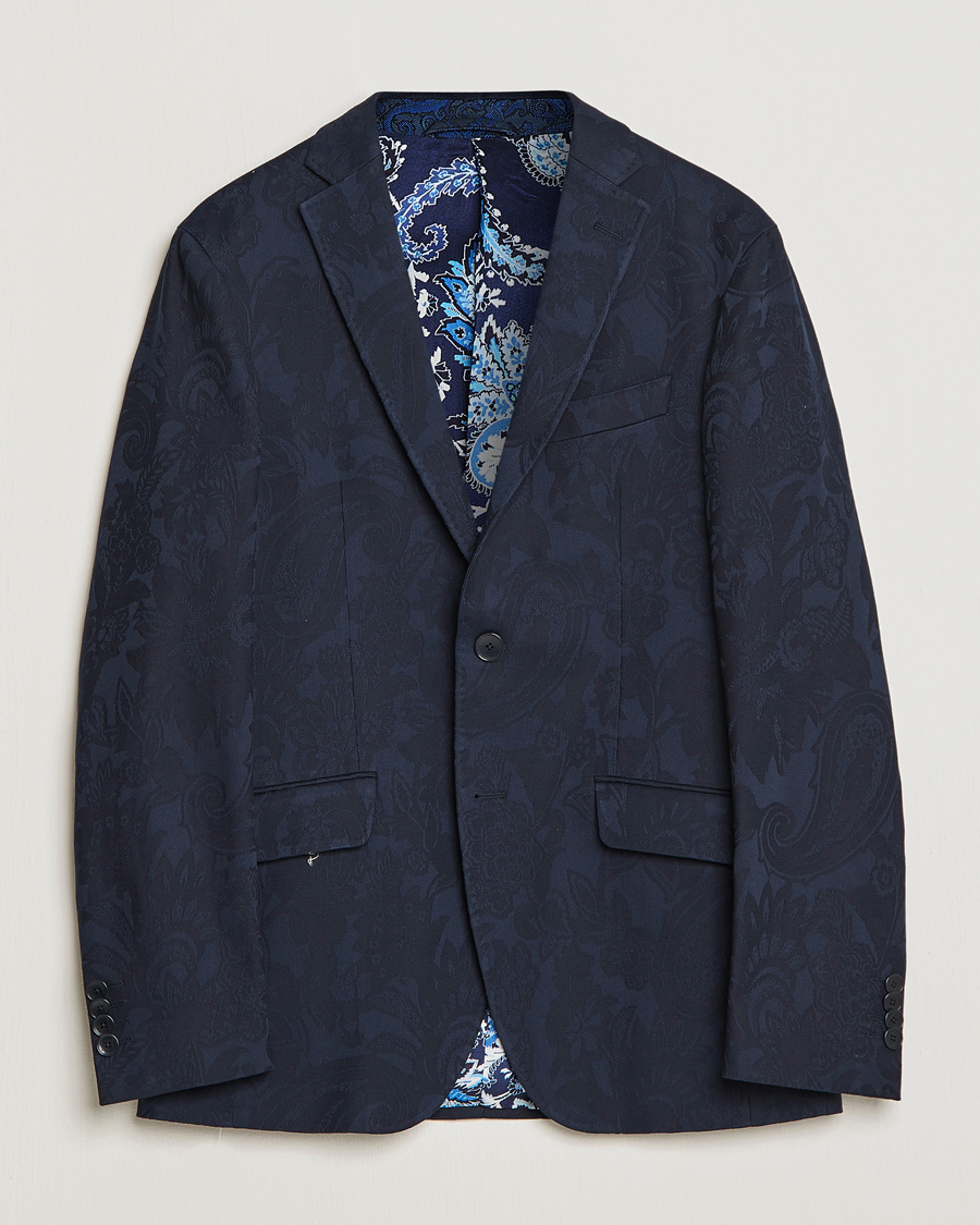 Men | Blazers | Etro | Jacquard Blazer Navy