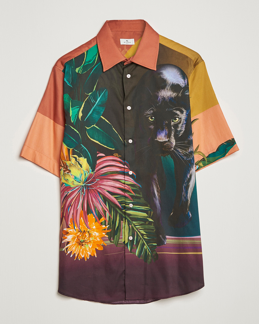 Men | Shirts | Etro | Printed Camp Collar Shirt Multicolor