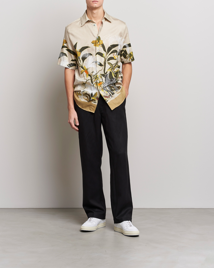 Men | Shirts | Etro | Printed Camp Collar Shirt Beige