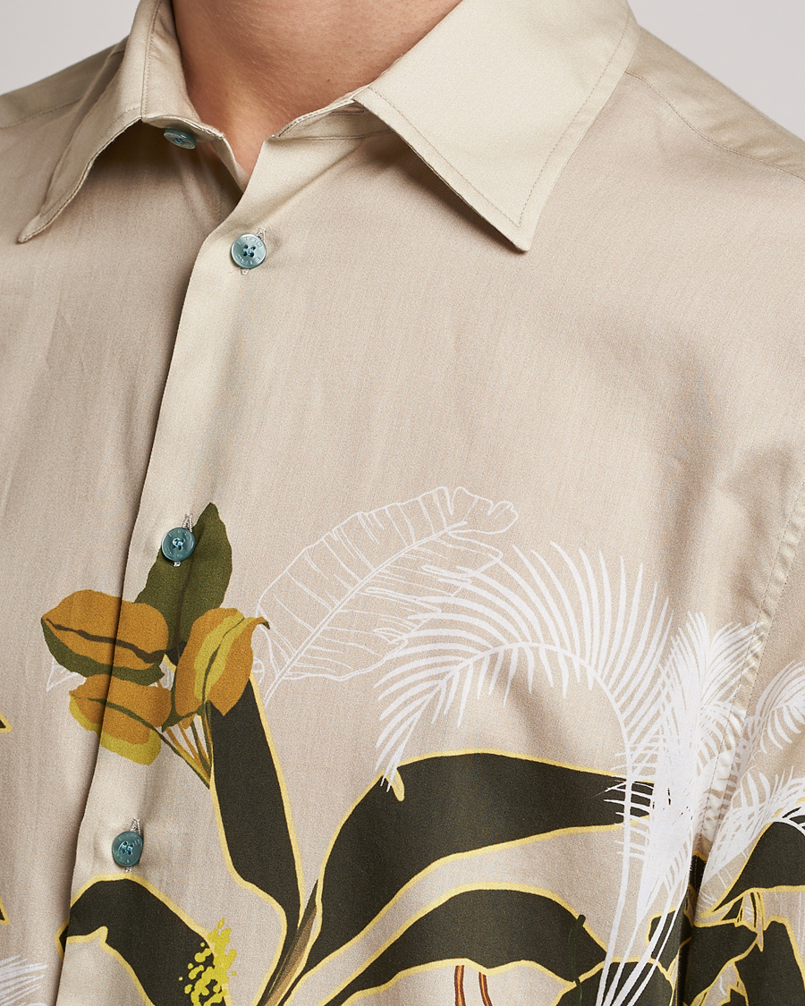 Men | Shirts | Etro | Printed Camp Collar Shirt Beige