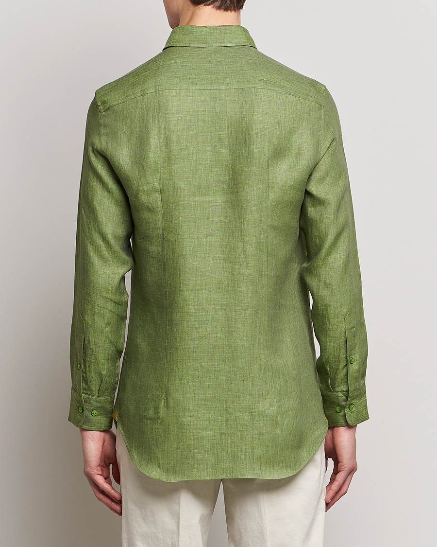 Men | Shirts | Etro | Linen Sport Shirt Green