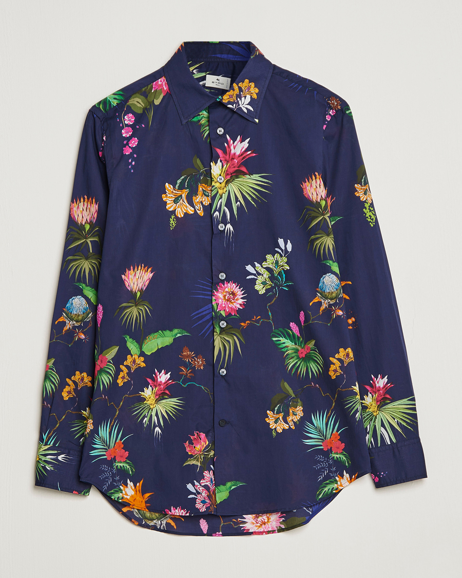 Men | Shirts | Etro | Floreale Printed Shirt Navy