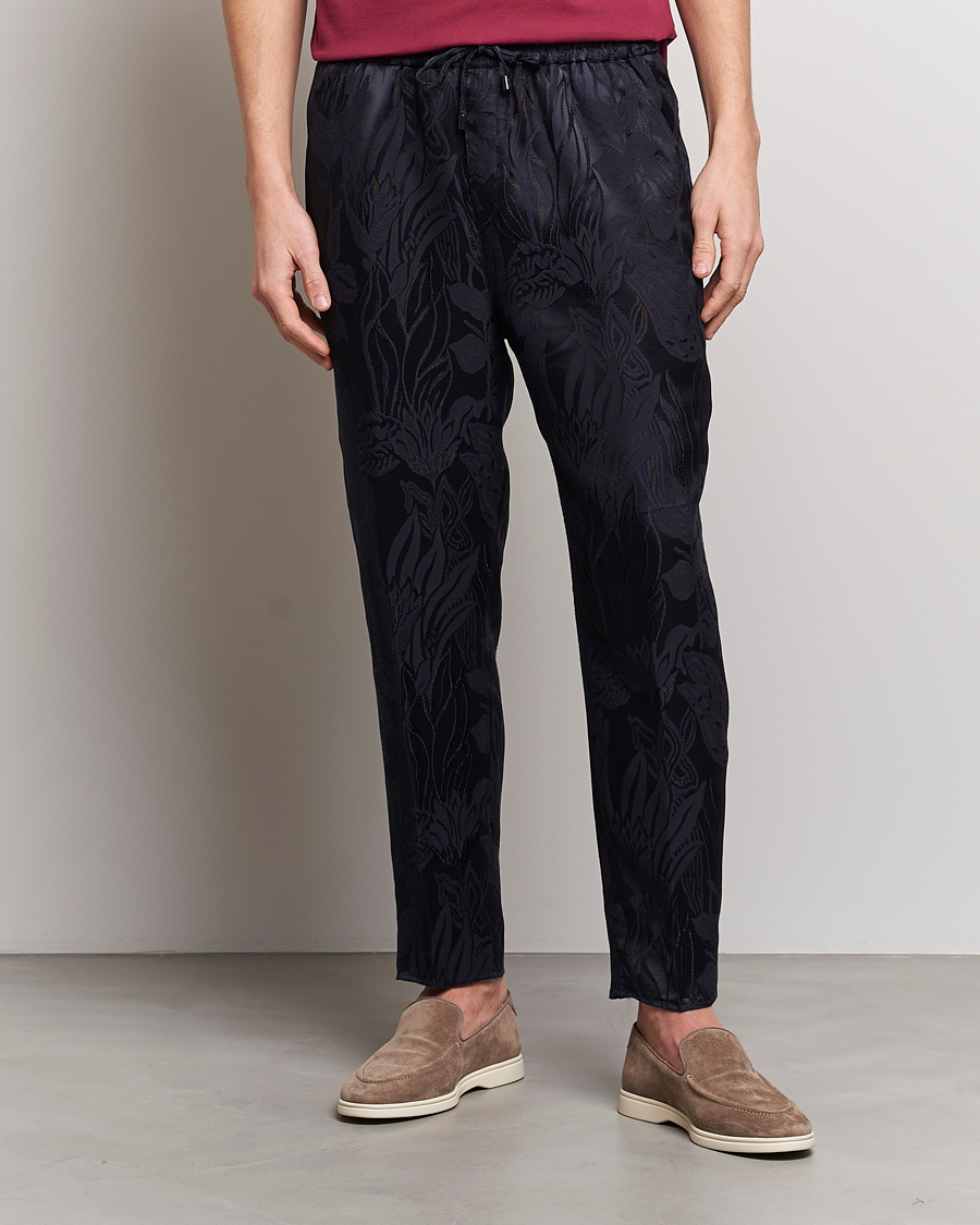 Men | Etro | Etro | York Drawstring Trousers Navy