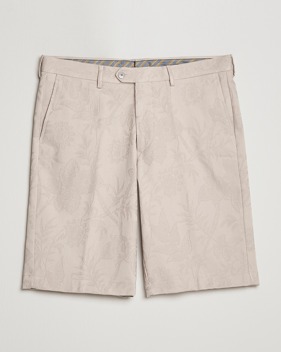 Men | Shorts | Etro | Jacquard Weave Shorts Beige