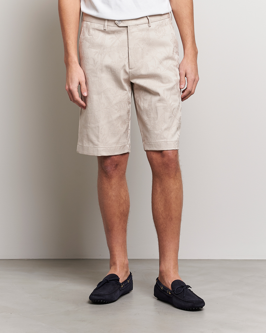 Men | Chino Shorts | Etro | Jacquard Weave Shorts Beige