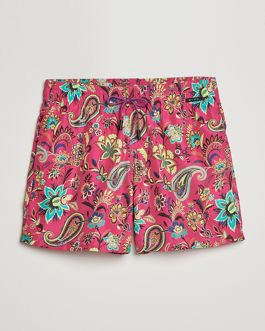 Men | Swimwear | Etro | Floreale Printed Swim Trunks Rosa