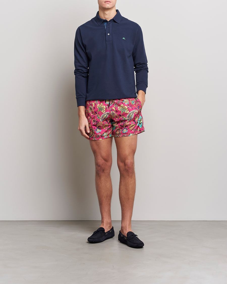 Men | Swimwear | Etro | Floreale Printed Swim Trunks Rosa
