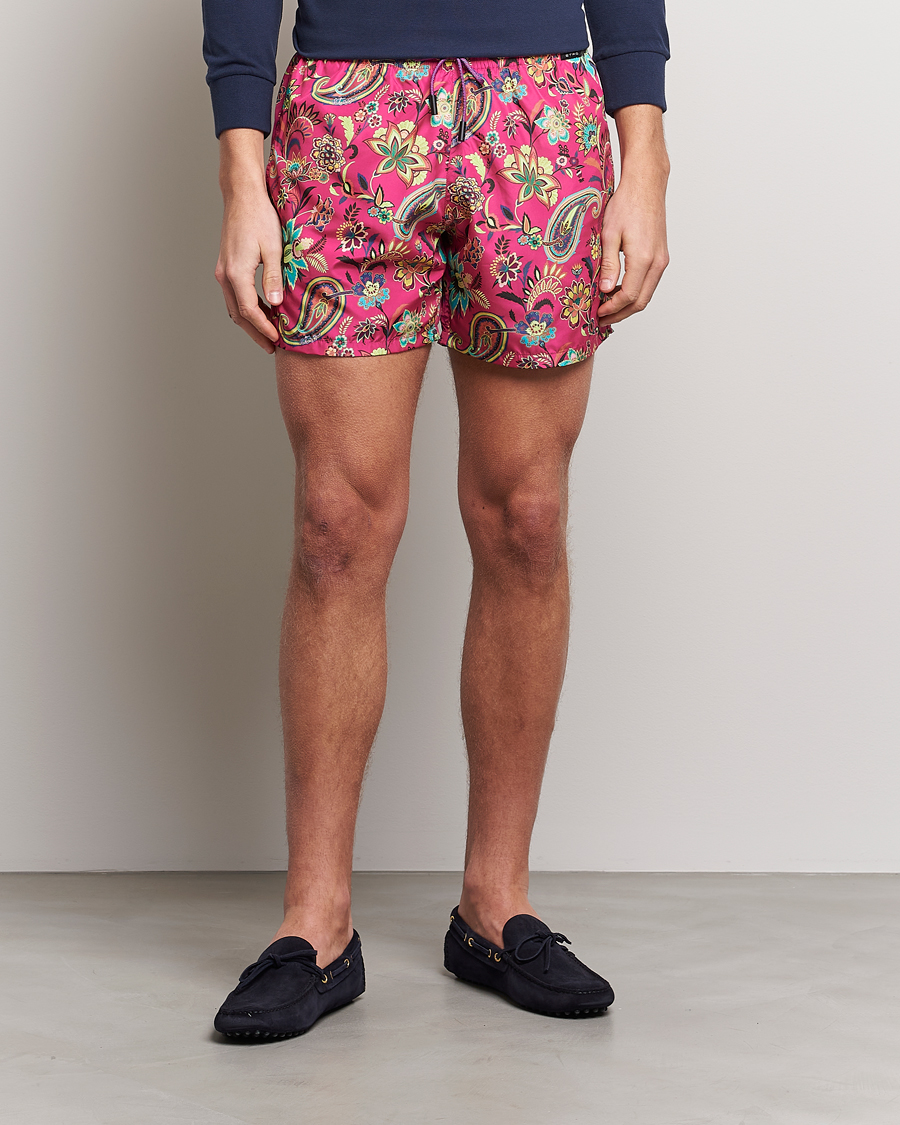 Men | Swimwear | Etro | Floreale Printed Swim Trunks Rosa