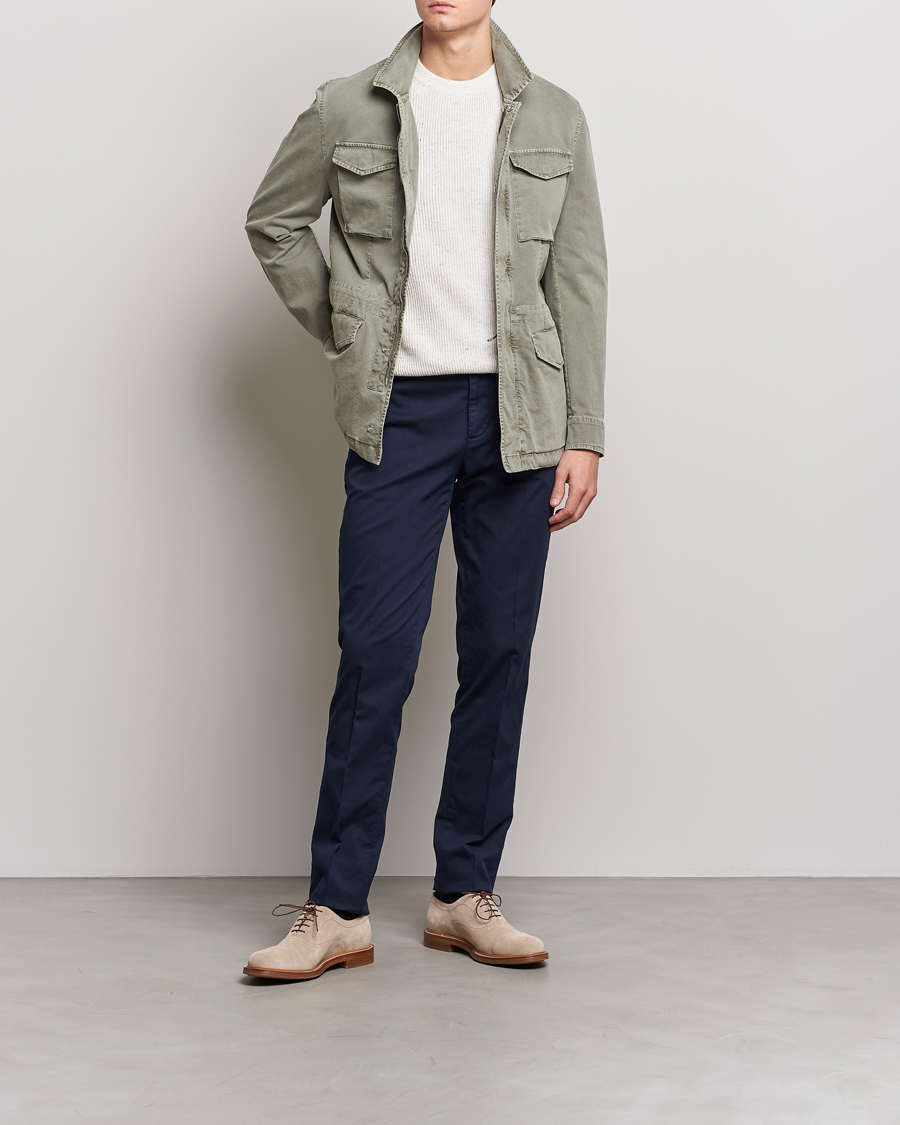 Men | Coats & Jackets | Brunello Cucinelli | Cotton Field Jacket Olive