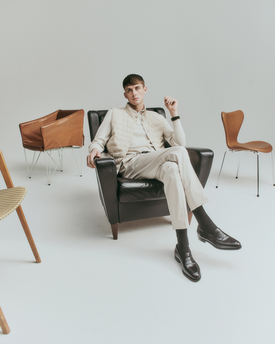 Men | Gilets | Brunello Cucinelli | Cotton/Linen Gilet Light Beige