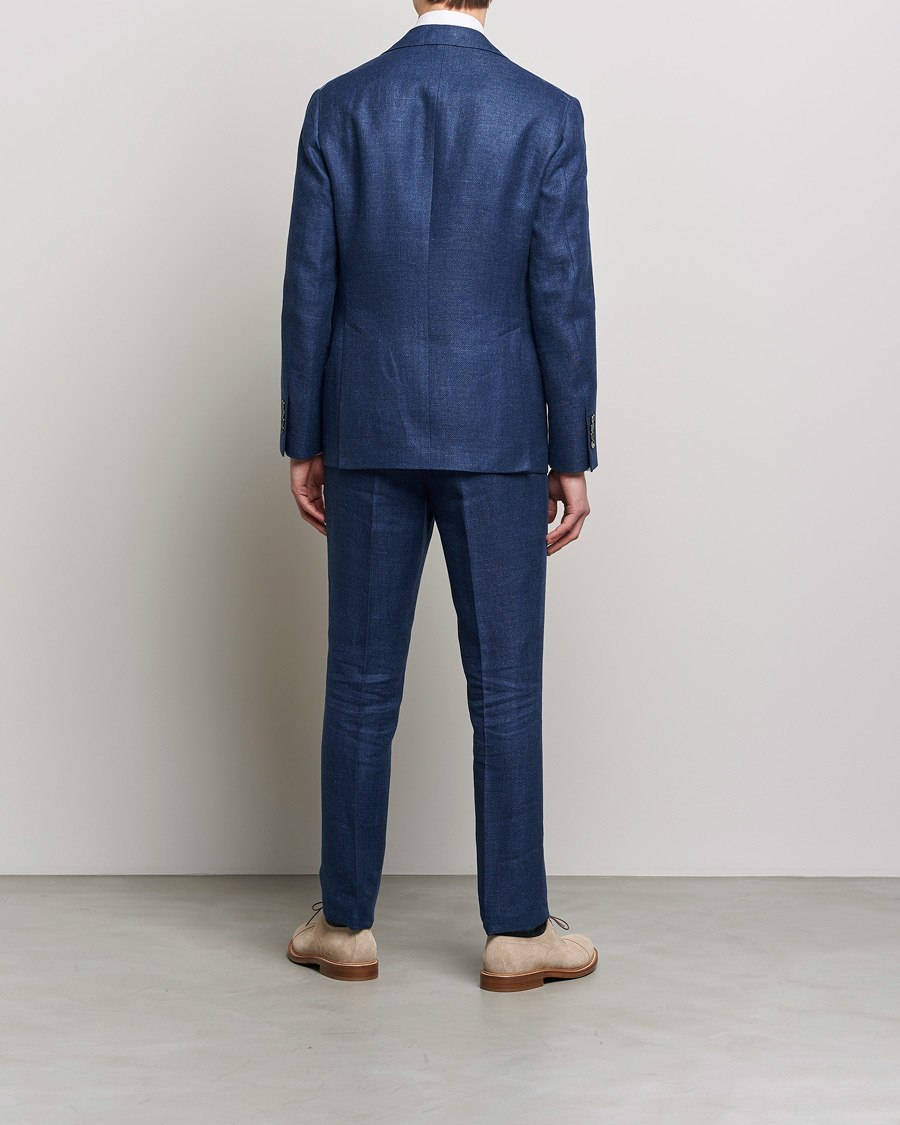 Men | Suits | Brunello Cucinelli | Linen/Silk Suit Royal Blue