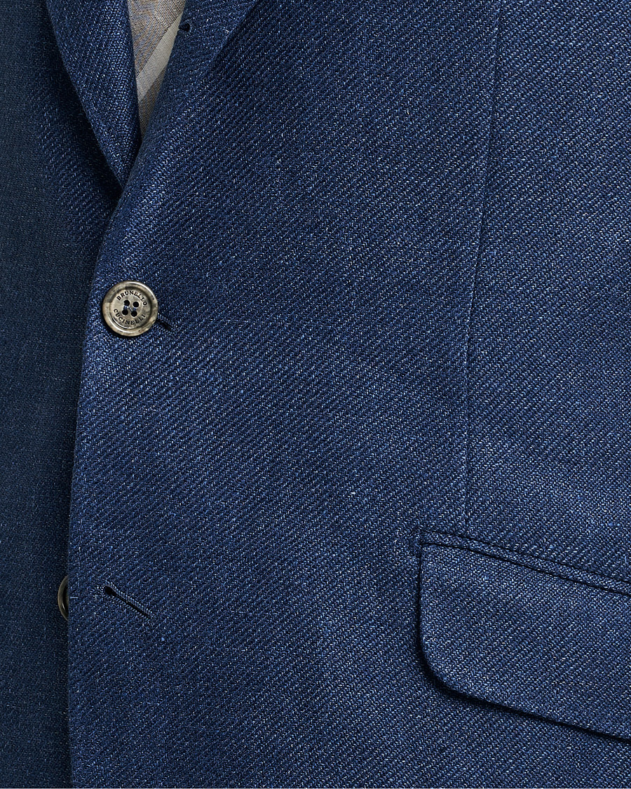 Men | Suits | Brunello Cucinelli | Linen/Silk Suit Royal Blue