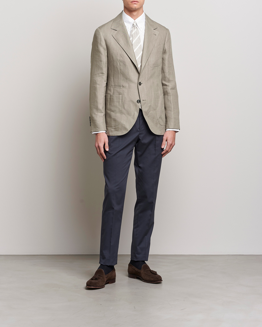 Men | Blazers | Brunello Cucinelli | Linen Blazer Olive