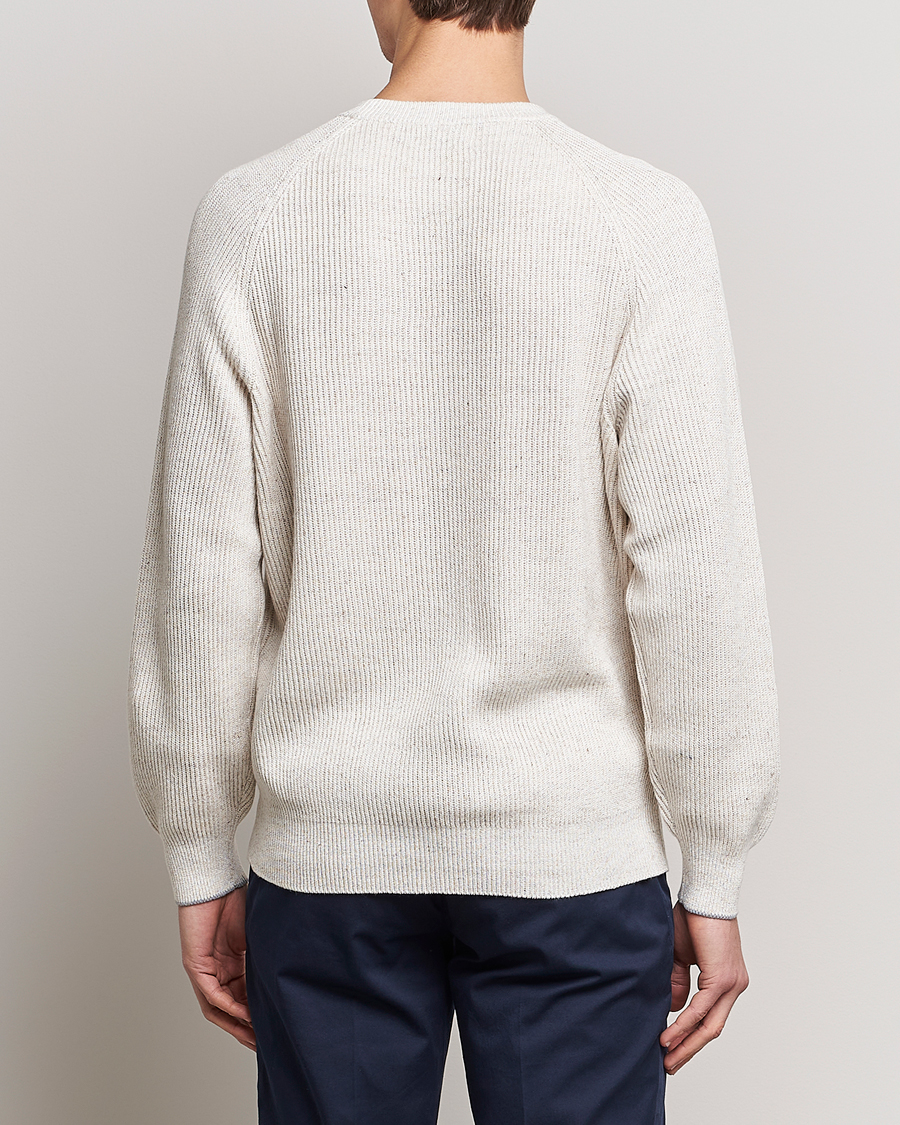 Men | Sweaters & Knitwear | Brunello Cucinelli | Chine Rib Sweater Light Beige