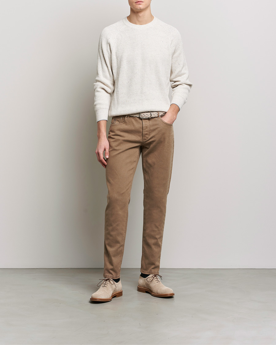 Men | Trousers | Brunello Cucinelli | Slim Fit 5-Pocket Pants Beige