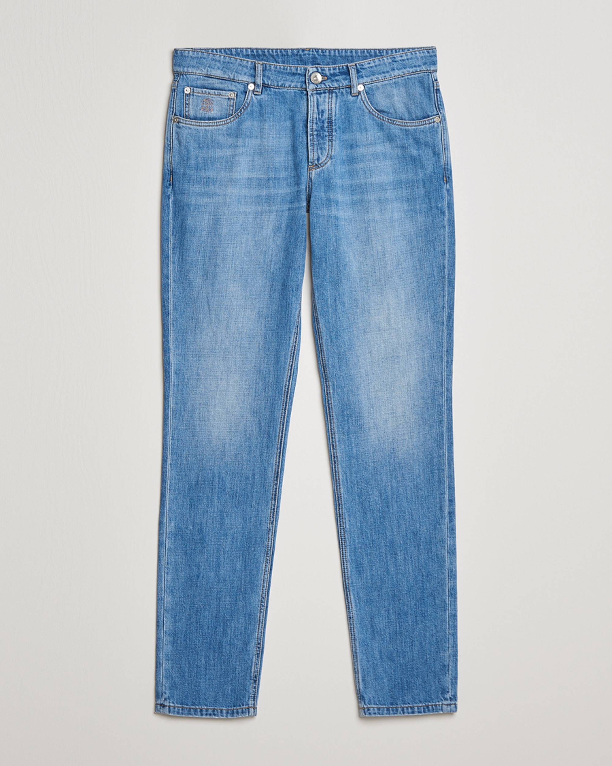 Men | Jeans | Brunello Cucinelli | Slim Fit Jeans Medium Wash