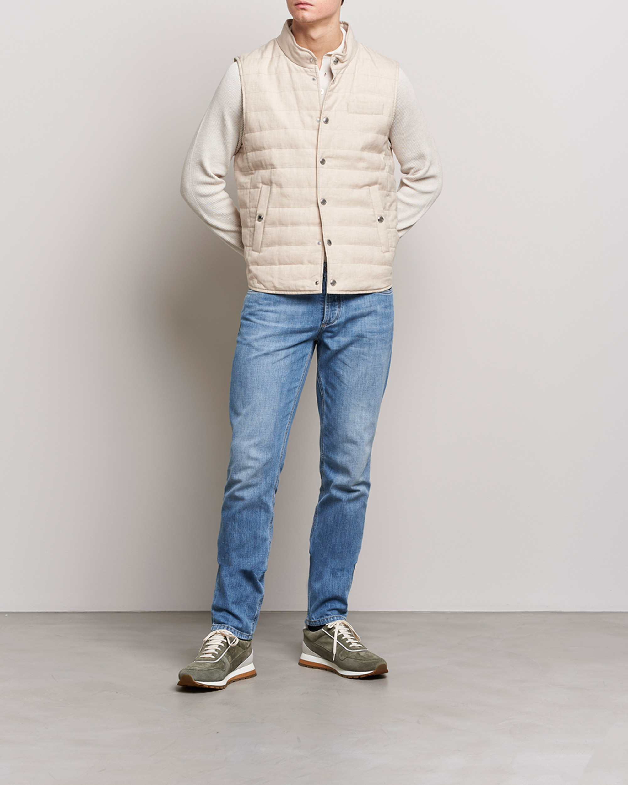 Men | Jeans | Brunello Cucinelli | Slim Fit Jeans Medium Wash