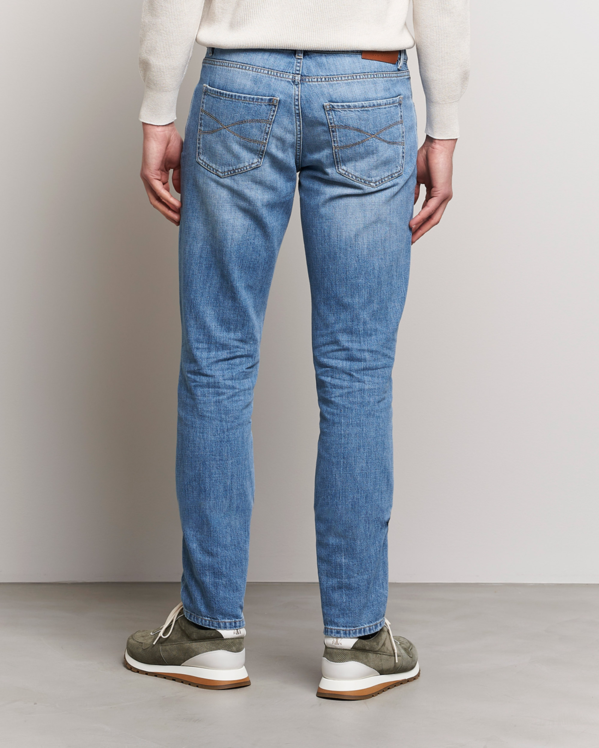 Men | Jeans | Brunello Cucinelli | Slim Fit Jeans Medium Wash
