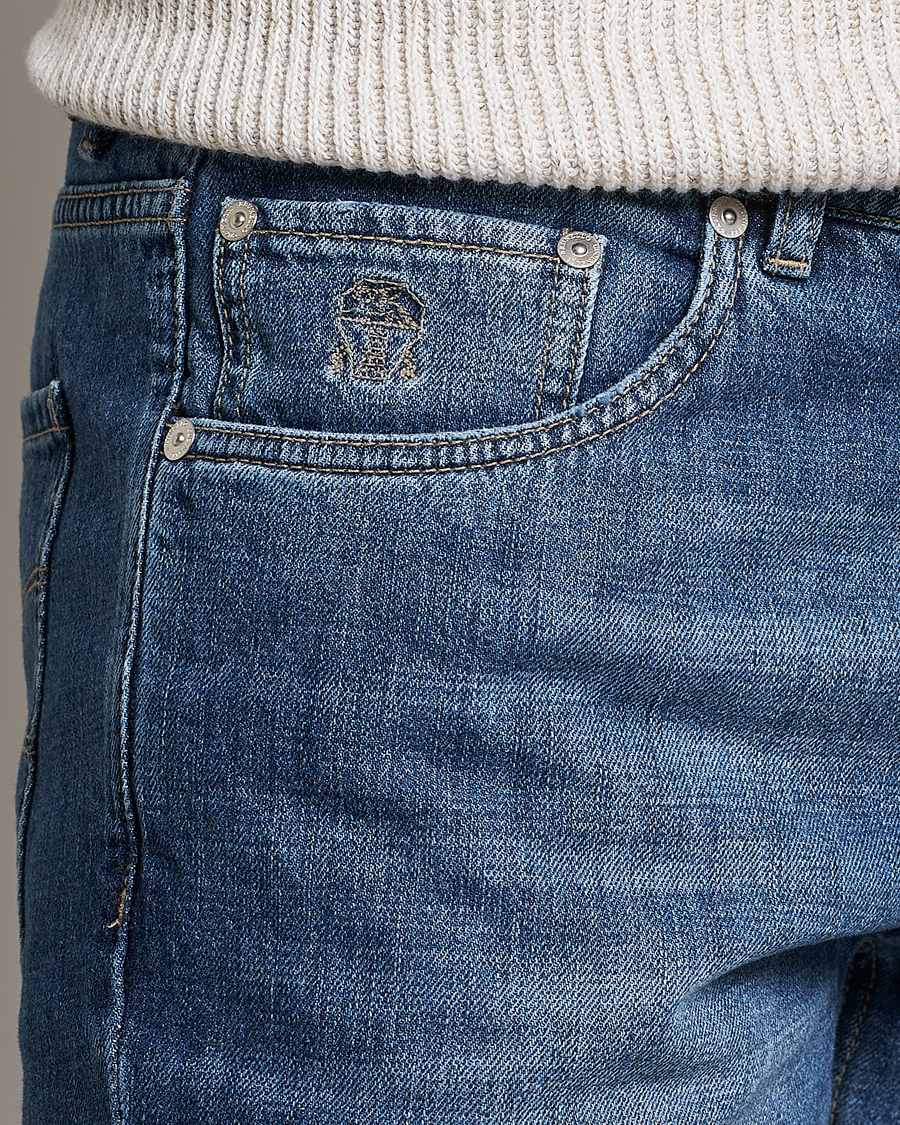 Men | Jeans | Brunello Cucinelli | Slim Fit Jeans Dark Wash