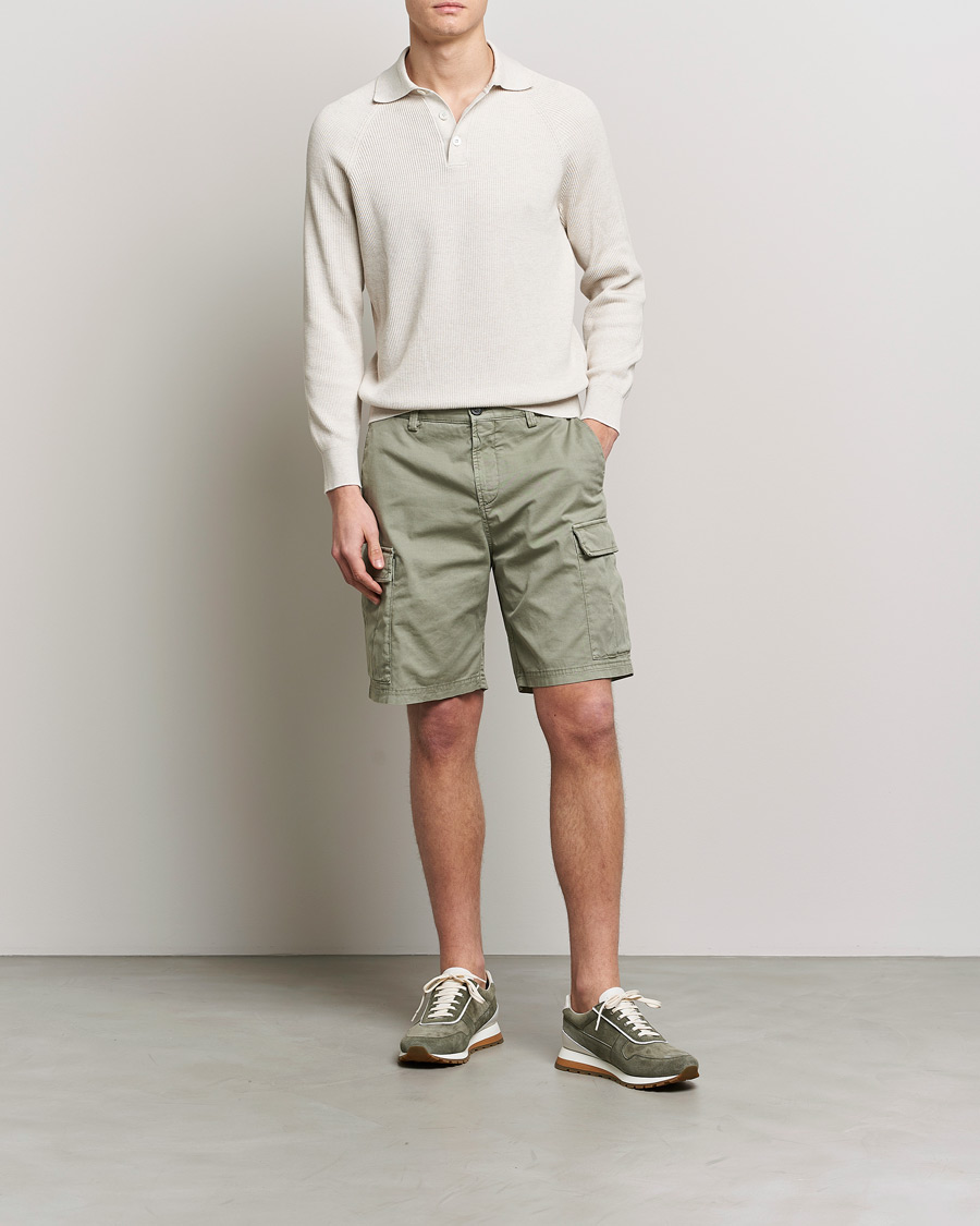 Men | Shorts | Brunello Cucinelli | Cargo Shorts Sage Green