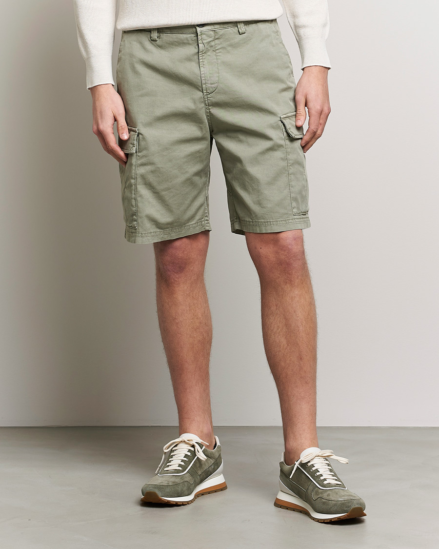 Men | Shorts | Brunello Cucinelli | Cargo Shorts Sage Green