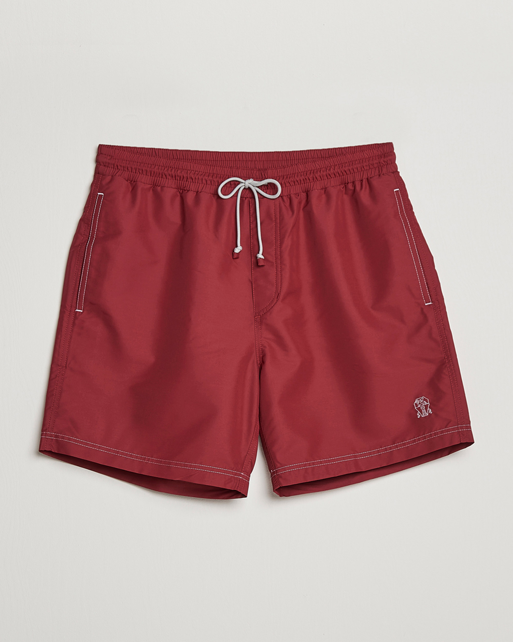 Men | Swimwear | Brunello Cucinelli | Nylon Swim Trunks Burgundy