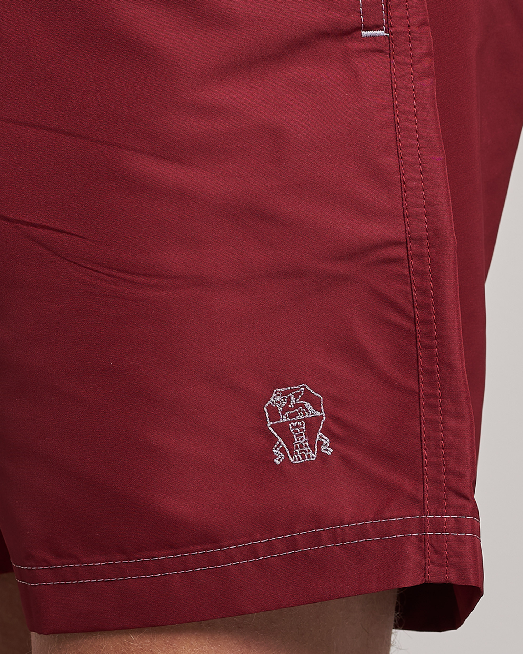 Men | Swimwear | Brunello Cucinelli | Nylon Swim Trunks Burgundy