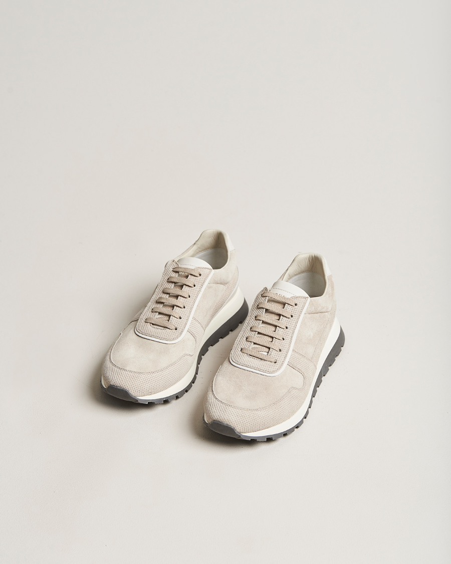 Men | Brunello Cucinelli Perforated Running Sneakers Sand | Brunello Cucinelli | Perforated Running Sneakers Sand