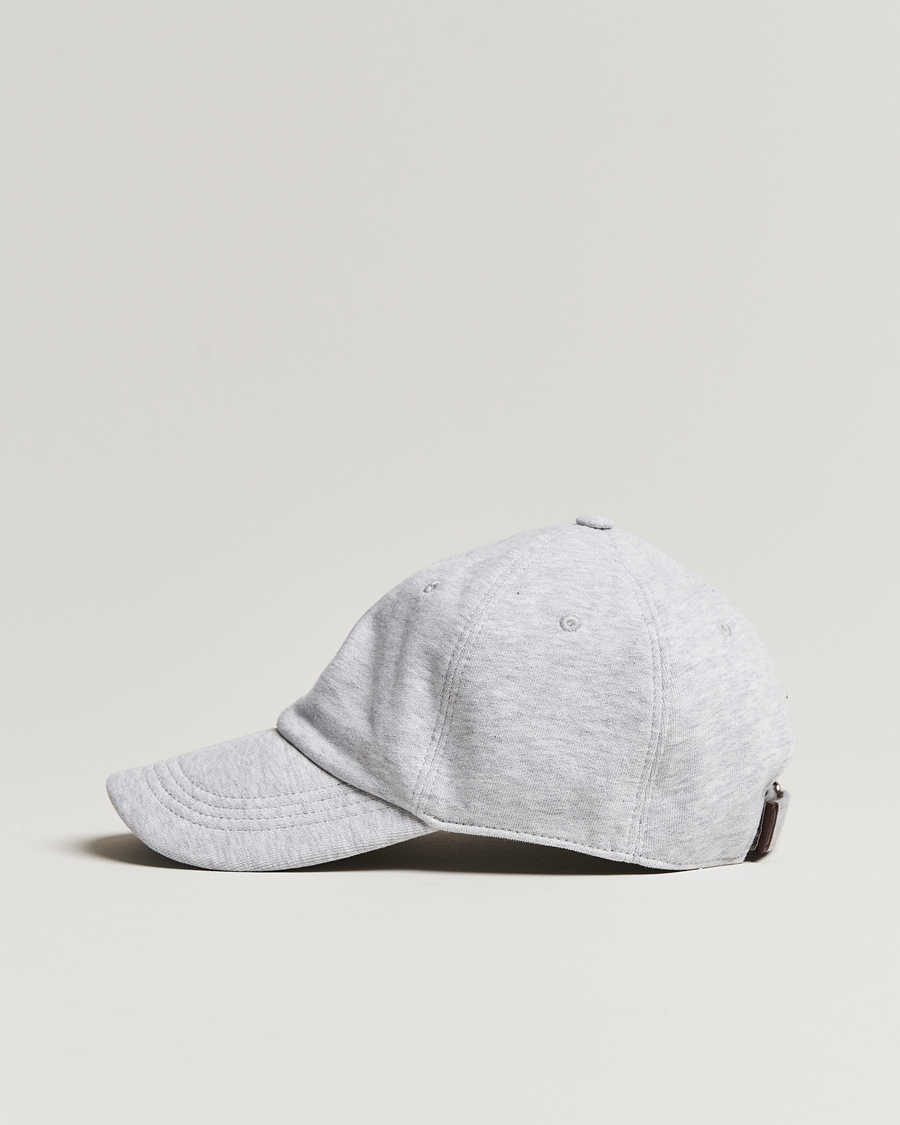 Men | Brunello Cucinelli Peach Baseball Cap Light Grey | Brunello Cucinelli | Peach Baseball Cap Light Grey