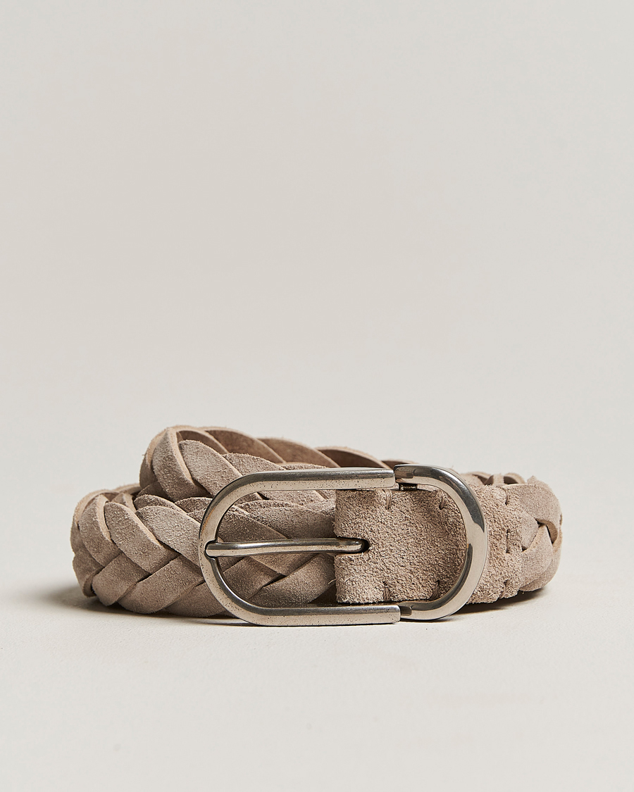 Men | Brunello Cucinelli Braided Suede Belt Desert Suede | Brunello Cucinelli | Braided Suede Belt Desert Suede