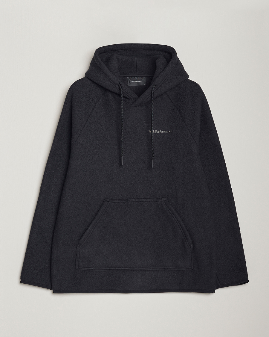 Men | Sweaters & Knitwear | Peak Performance | Fleece Hood Black