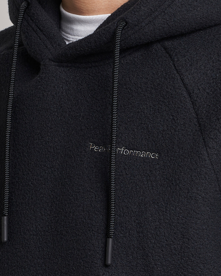 Men | Sweaters & Knitwear | Peak Performance | Fleece Hood Black