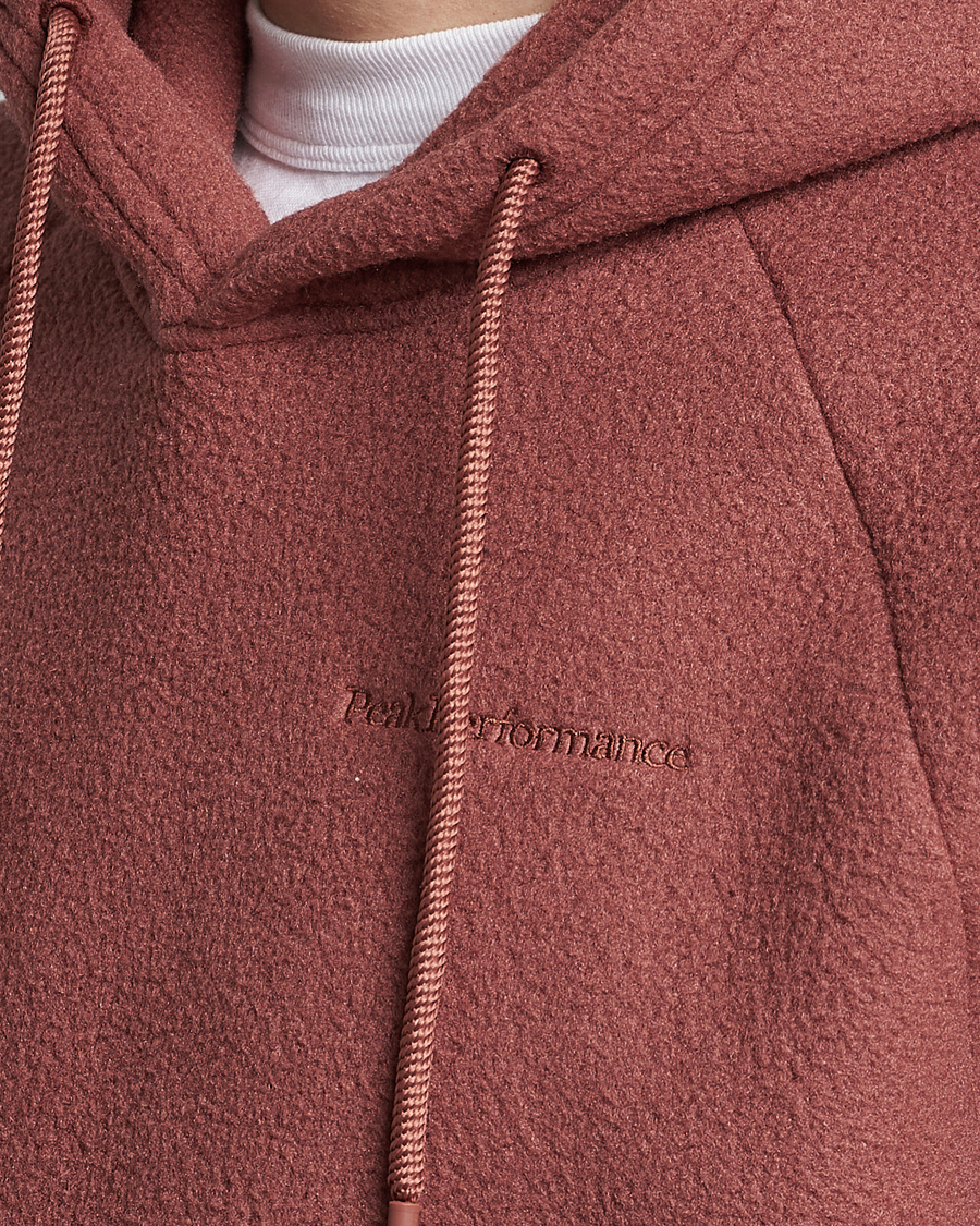 Men | Sweaters & Knitwear | Peak Performance | Fleece Hood Classic Clay