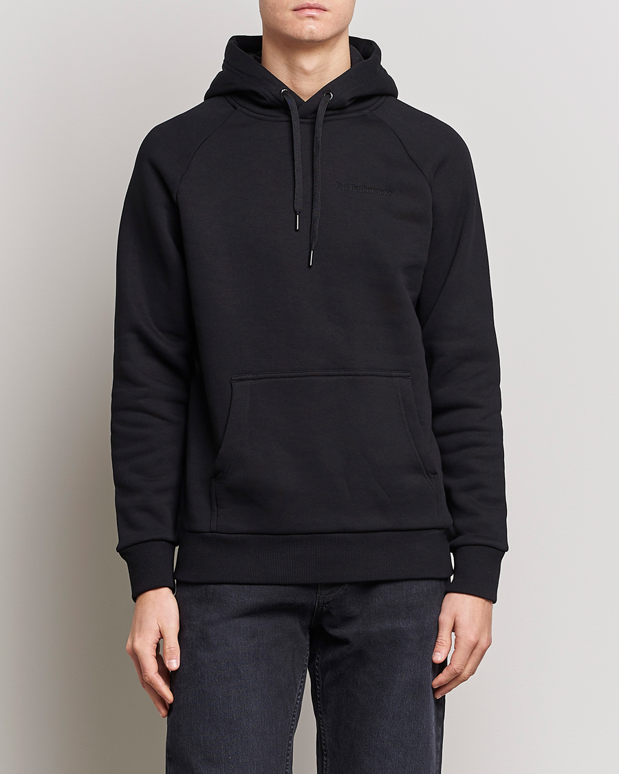 Men | Hooded Sweatshirts | Peak Performance | Original Small Logo Hood Black