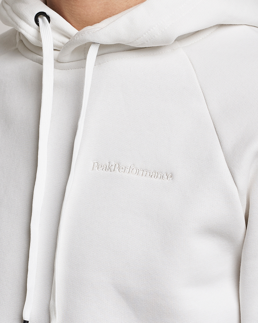 Men | Sweaters & Knitwear | Peak Performance | Original Logo Hoodie Off White