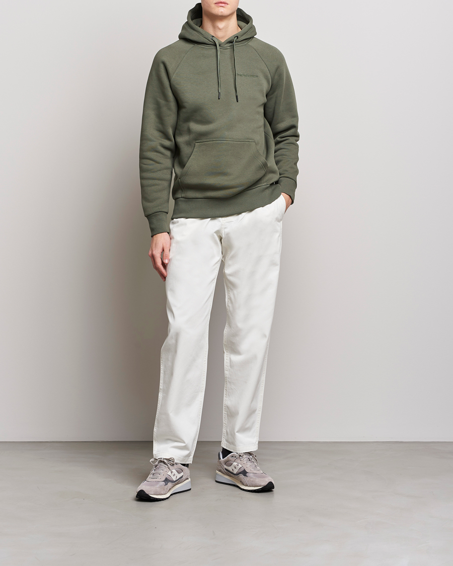 Men | Sweaters & Knitwear | Peak Performance | Original Small Logo Hood Pine Needel