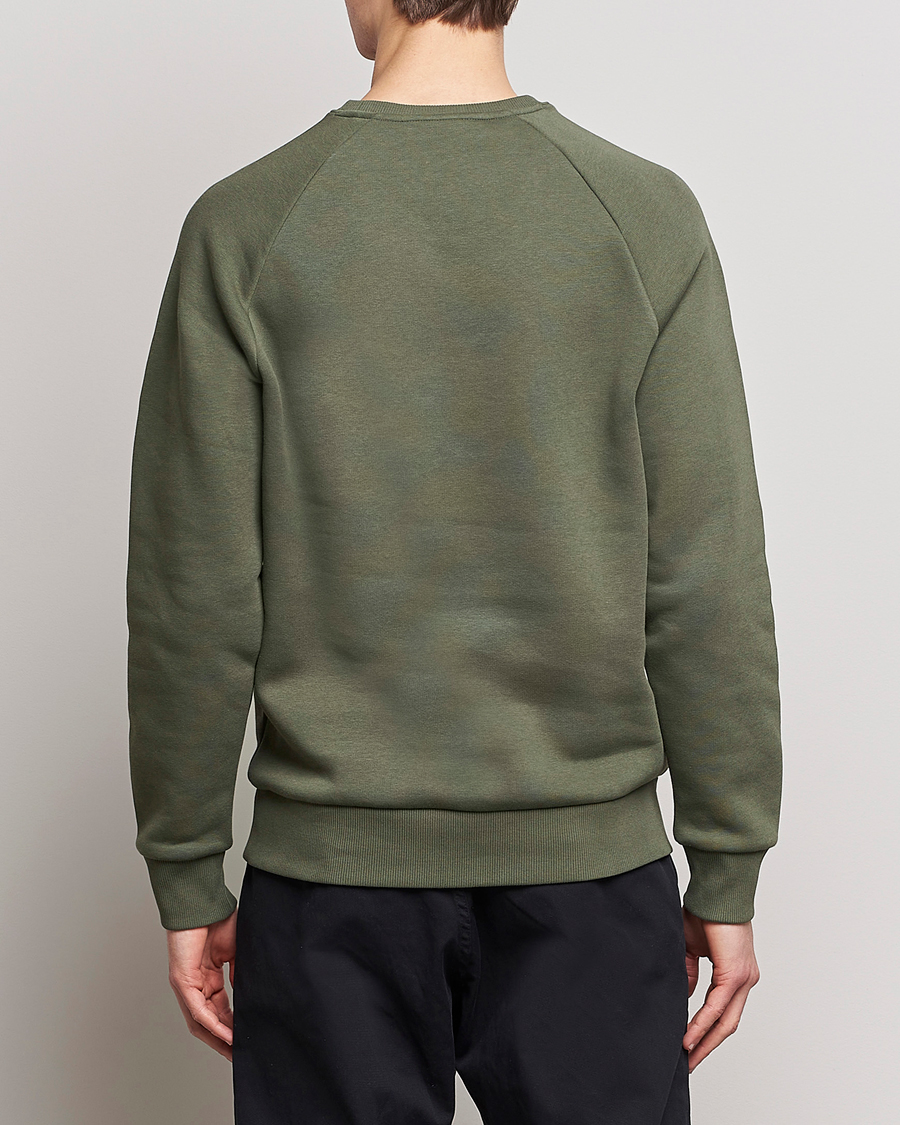 Men | Sweaters & Knitwear | Peak Performance | Original Small Logo Crew Neck Sweatshirt Pine Needle