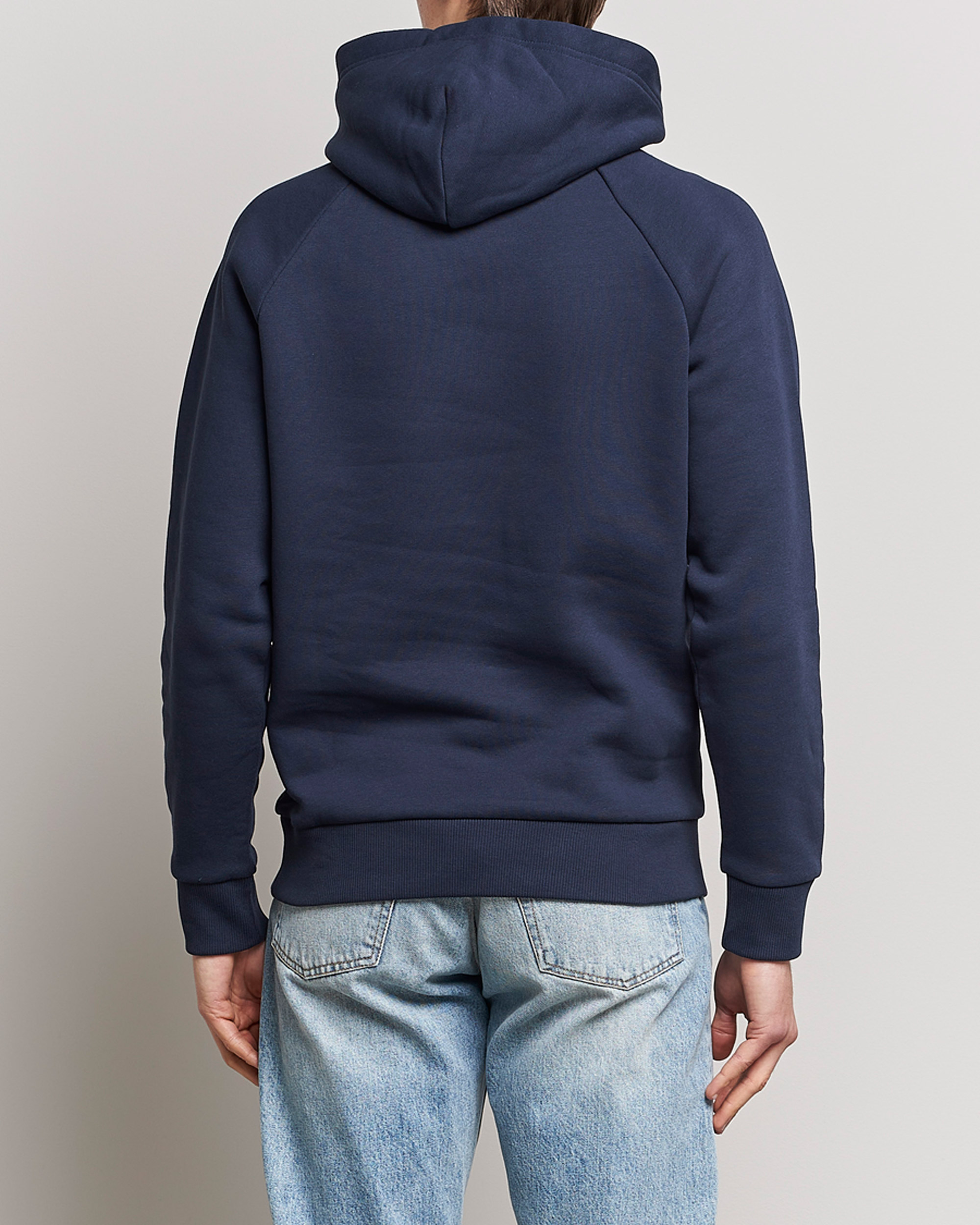 Men | Sweaters & Knitwear | Peak Performance | Original Logo Hoodie Blue Shadow