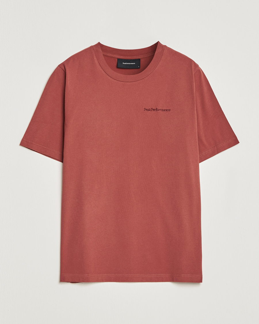Men | T-Shirts | Peak Performance | Original Small Logo Tee Classic Clay