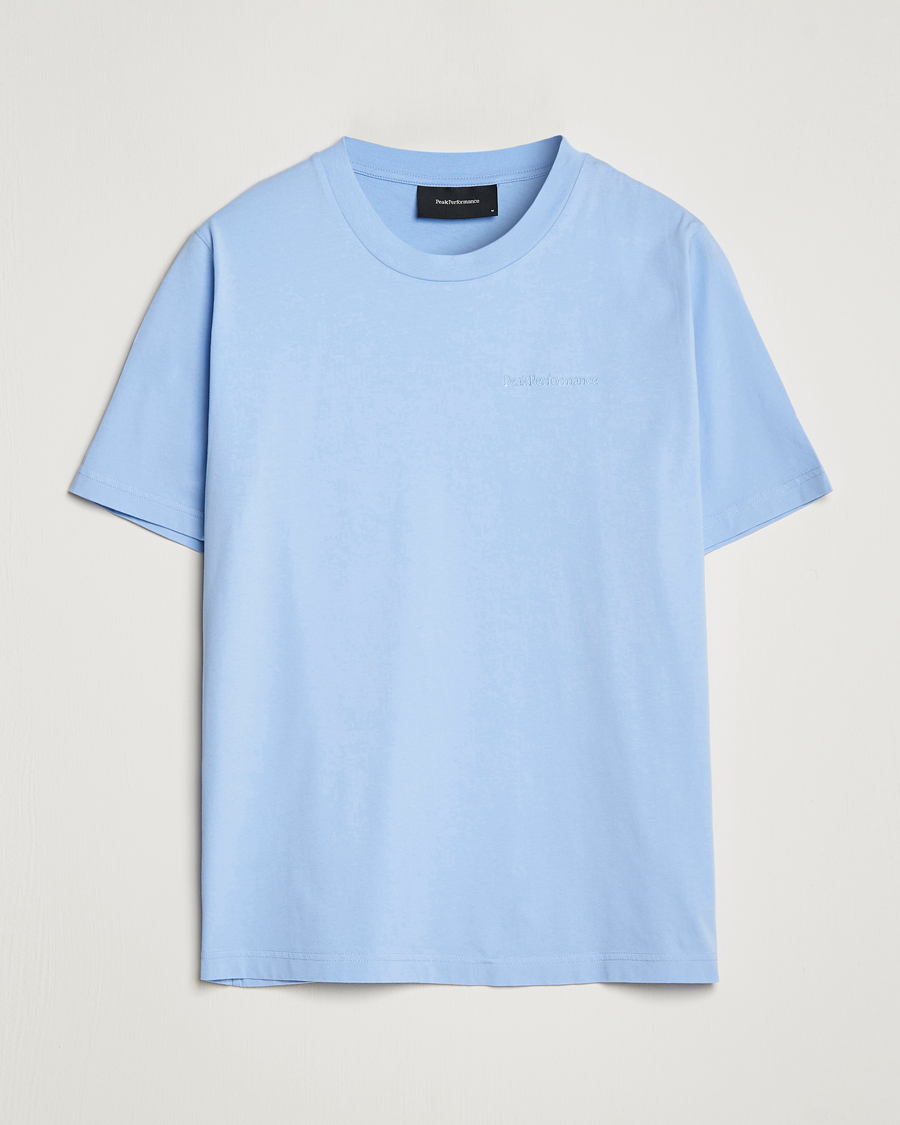 Men | T-Shirts | Peak Performance | Original Small Logo Tee Amity Blue