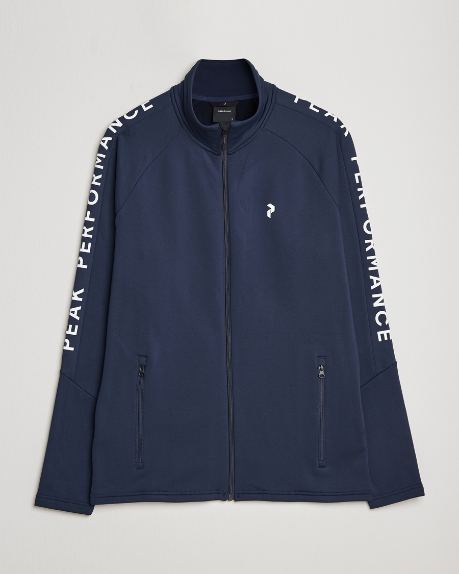 Men | Sweaters & Knitwear | Peak Performance | Rider Zip Zip Jacket Blue Shadow