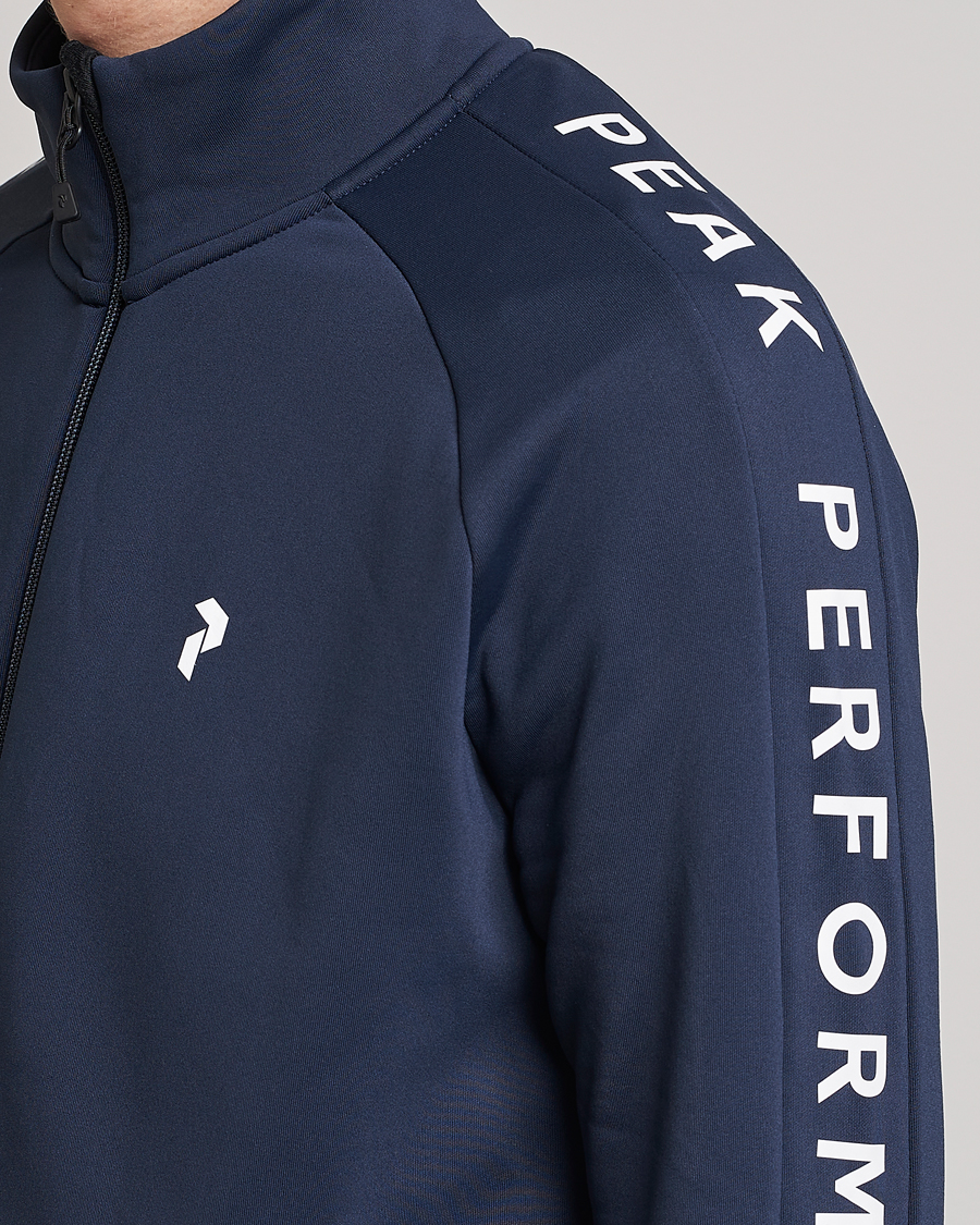 Men | Sweaters & Knitwear | Peak Performance | Rider Zip Zip Jacket Blue Shadow