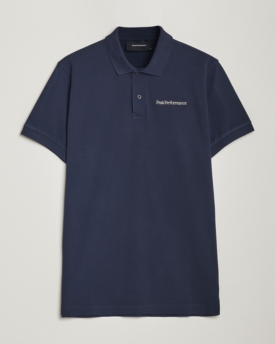 Men | Polo Shirts | Peak Performance | Original Polo Blue Shadow