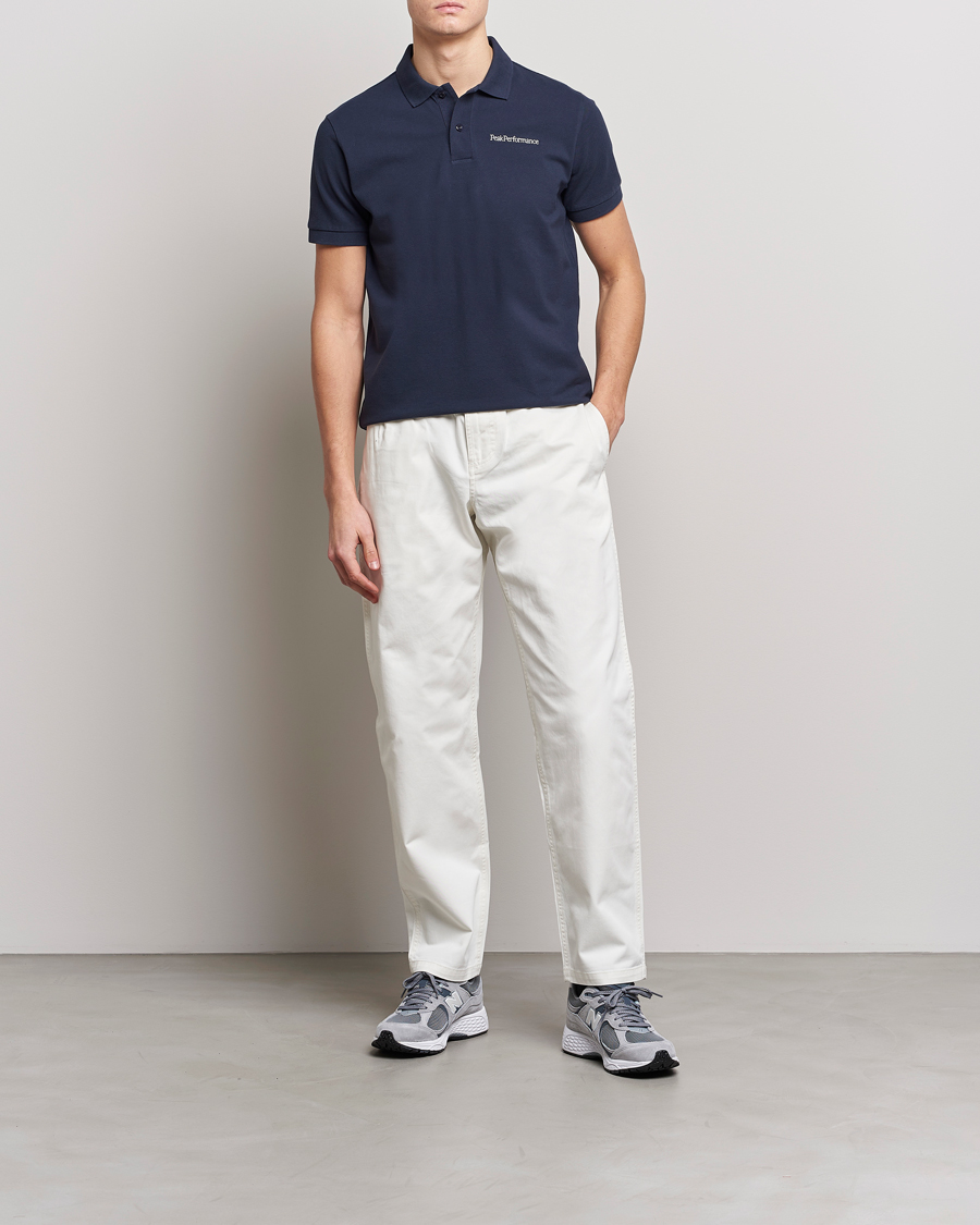 Men | Polo Shirts | Peak Performance | Original Polo Blue Shadow