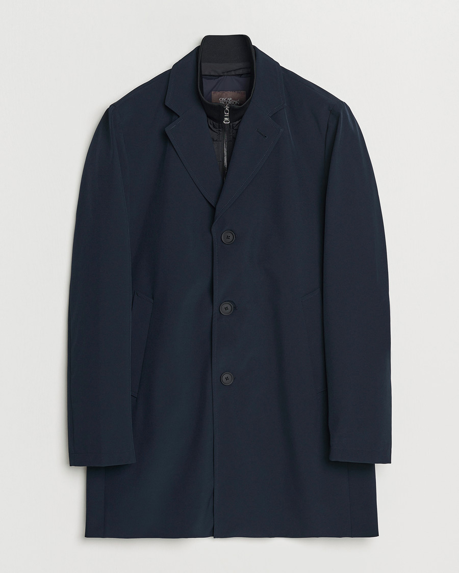 Men | Coats & Jackets | Oscar Jacobson | Dalton Nylon Liner Coat Navy