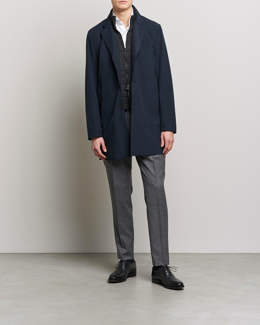 Men | Coats & Jackets | Oscar Jacobson | Dalton Nylon Liner Coat Navy